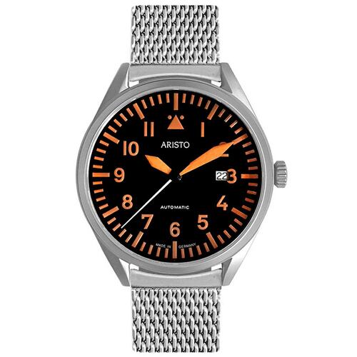 Aristo Herren Uhr Armbanduhr Fliegeruhr Automatik 3H223-M Edelstahl 