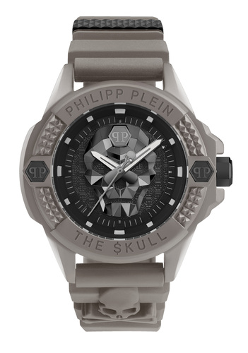 Philipp Plein Herren Uhr Analog Quarz THE $KULL ECOCERAMIC PWUBA0323 Silikon