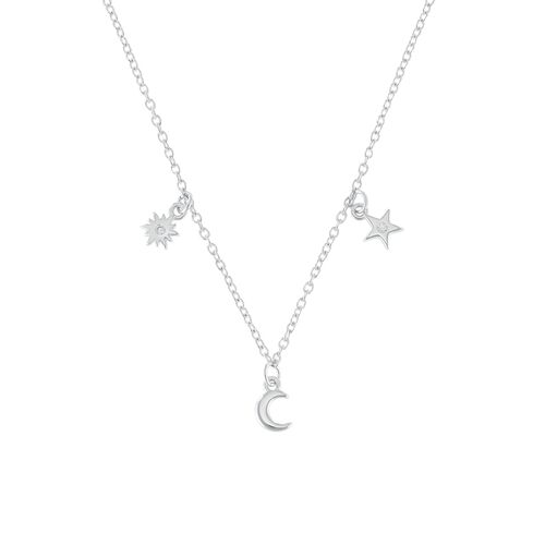 s.Oliver Kids - Girls Kette Silber M�dchen Mond Sonne Sterne 2036883