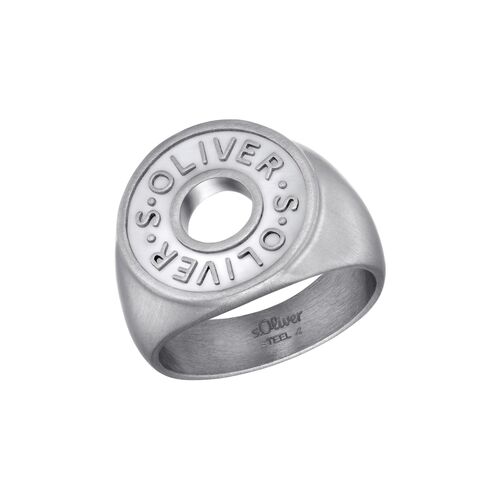 s.Oliver Jewel Herren Ring Edelstahl silber 203685