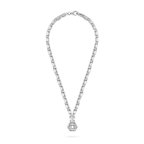 Philipp Plein Herren Kette Halskette Edelstahl Silber PLEIN ICON CHAIN PJ9EA04NU
