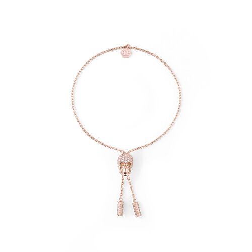 Philipp Plein Damen Armband Armkette Edelstahl IP Rose SLIDING $KULL PJ3EA04BU
