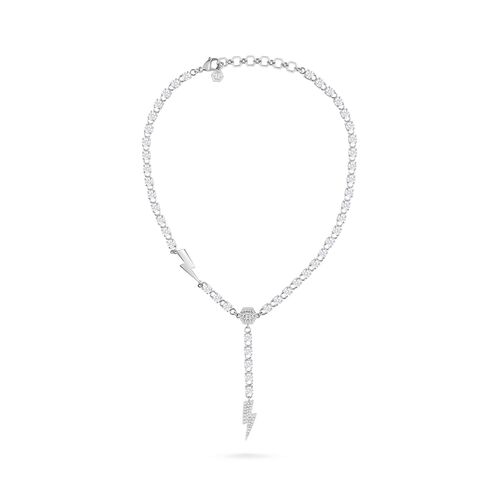 Philipp Plein Damen Kette Halskette Edelstahl silber PLEIN VANITY PJ7EA08NU
