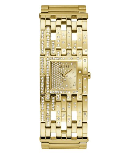 Guess Damen Uhr Armbanduhr WATERFALL GW0441L2 Edelstahl gold