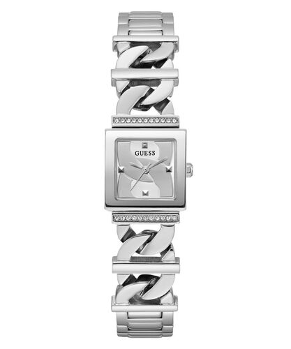 Guess Damen Uhr Armbanduhr RUNAWAY GW0603L1 Edelstahl silber 