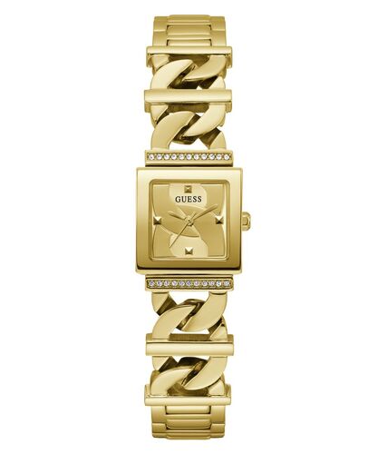 Guess Damen Uhr Armbanduhr RUNAWAY GW0603L2 Edelstahl gold