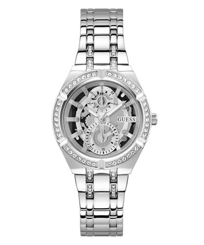 Guess Damen Uhr Armbanduhr ALLARA GW0604L1 Edelstahl silber 