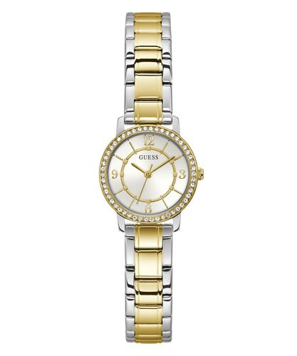 Guess Damen Uhr Armbanduhr MELODY GW0468L4 Edelstahl bicolor