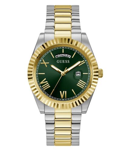 Guess Herren Uhr Armbanduhr CONNOISSEUR GW0265G8 Edelstahl bicolor
