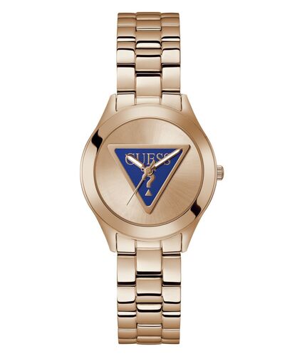 Guess Damen Uhr Armbanduhr TRI PLAQUE GW0675L3 Edelstahl Rotgold