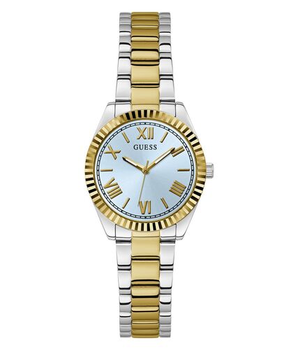 Guess Damen Uhr Armbanduhr MINI LUNA GW0687L4 Edelstahl bicolor