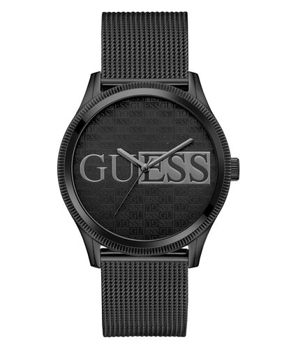 Guess Herren Uhr Armbanduhr REPUTATION GW0710G3 Edelstahl schwarz