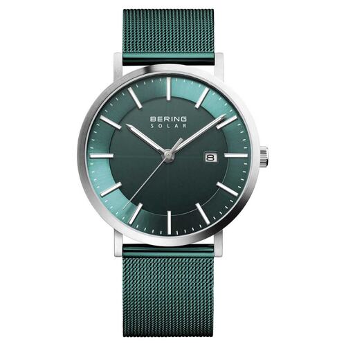 Bering Herren Uhr Armbanduhr Solar - 15439-808 Meshband
