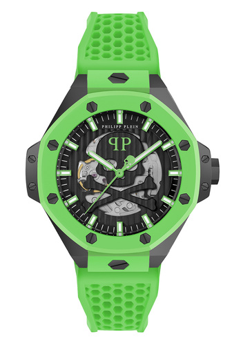 Philipp Plein Herren Uhr Automatik PLEIN $KELETON ROYAL PWPFA0624 Silikon