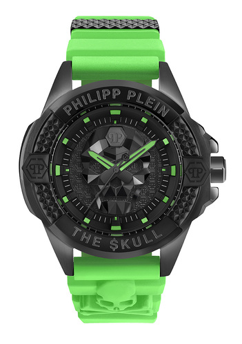 Philipp Plein Unisex Uhr Analog Quarz THE $KULL PWAAA2524 Silikon