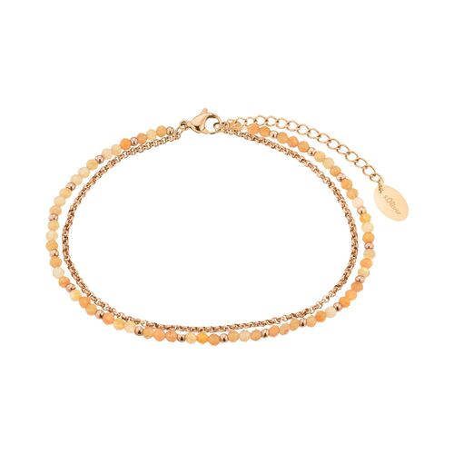 s.Oliver Jewel Damen Fusskette Edelstahl rotgold 2037980