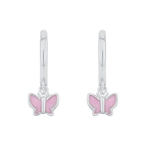 Prinzessin Lillifee Kinder Ohrringe Creole Silber Zirkonia Schmetterling 2037941