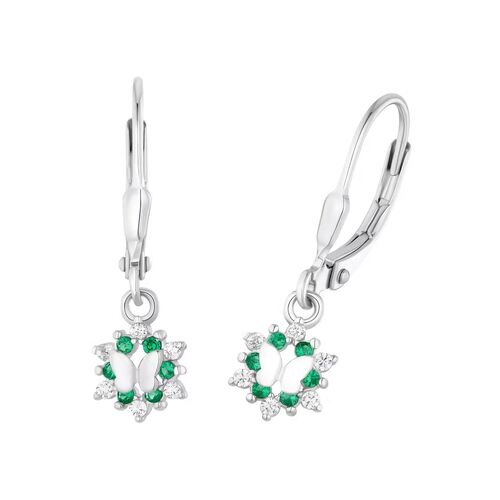 Prinzessin Lillifee Kinder Ohrringe Silber Zirkonia Schmetterling 2036992