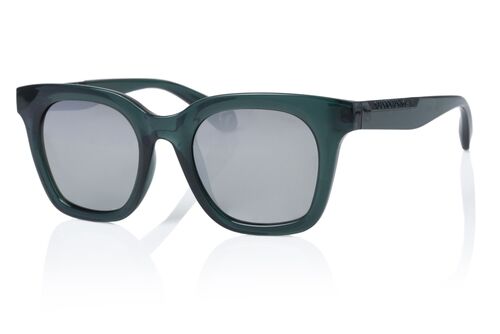 Superdry Damen Sonnenbrille SDS 5008 107 Green Crystal / Silver Mirror 