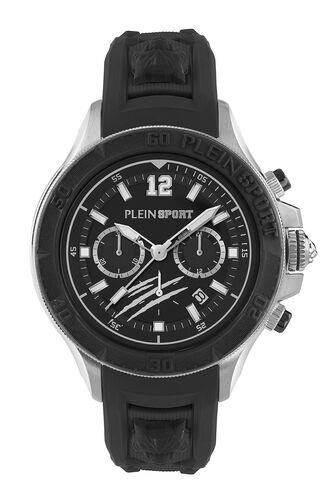 Plein Sport Herren Uhr Chronograph Analog Quarz WARRIOR TECH PS6BA0124 Silikon