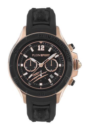Plein Sport Herren Uhr Chronograph Analog Quarz WARRIOR TECH PS6BA0524 Silikon