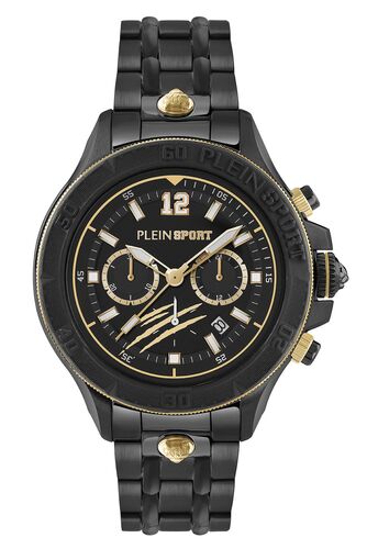 Plein Sport Herren Uhr Chronograph Analog Quarz WARRIOR TECH PS6BA0824 Edelstahl