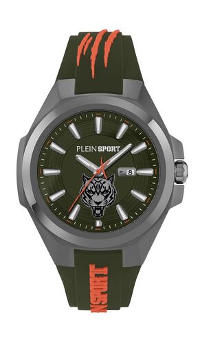 Plein Sport Herren Uhr Analog Quarz TIGERMASTER PS7BA0624 Silikon
