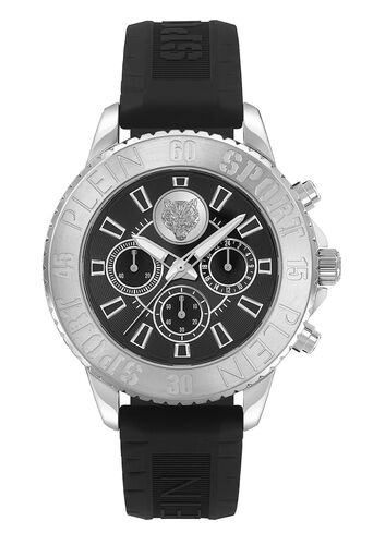 Plein Sport Herren Uhr Chronograph Analog Quarz GLAM CHRONO PSMEA0124 Silikon