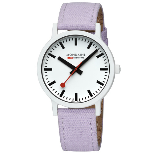 Mondaine Unisex Uhr Armbanduhr 41 mm MS1.41110.LQ1 Essence Textil