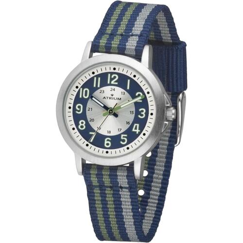 ATRIUM Kinder-Armbanduhr Analog Quarz Jungen Nylon A50-11 dunkelblau