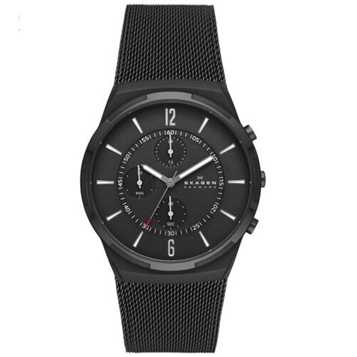 Skagen Herren Uhr Armbanduhr Chronograph MELBYE Edelstahl SKW6802