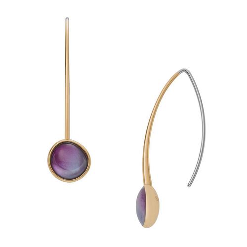 Skagen Damen Ohrringe Ohrh�nger Edelstahl Gold Sea Glass SKJ1687710