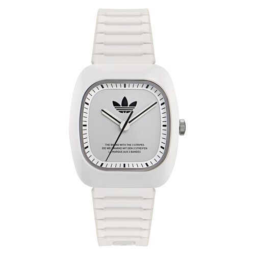 Adidas Unisex Uhr RETRO WAVE ONE Keramik wei� AOSY24030