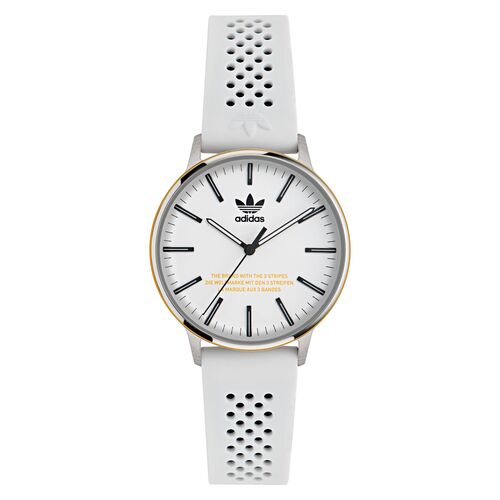 Adidas Unisex Uhr CODE ONE Silikon wei AOSY24046