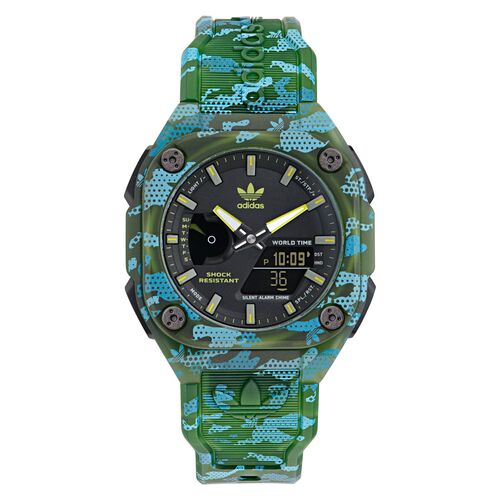 Adidas Unisex Uhr CITY TECH ONE GRFX Kunststoff gr�n AOST24075