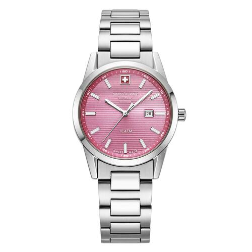 Swiss Alpine Military Damen Uhr Analog Quarz 7767.1136SAM Edelstahl