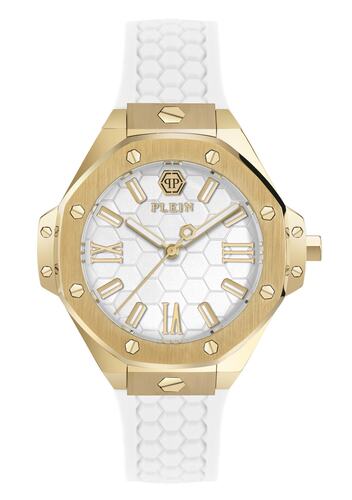 Philipp Plein Damen Uhr Analog Quarz PLEIN LADY ROYAL PWBDA0224 Silikon