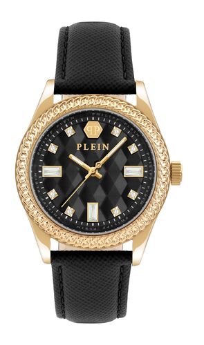 Philipp Plein Damen Uhr Analog Quarz QUEEN PWCDA0224 Leder