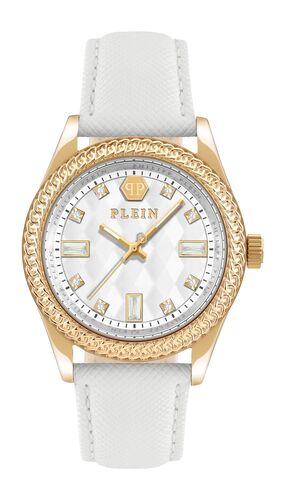 Philipp Plein Damen Uhr Analog Quarz QUEEN PWCDA0324 Leder