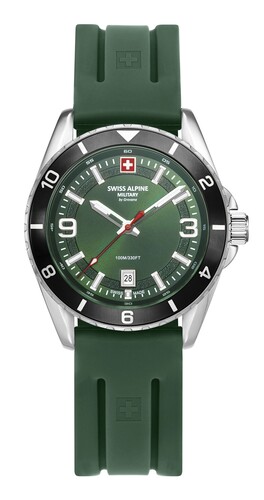 Swiss Alpine Military Herren Uhr Analog Quarz 7034.1838SAM Silikon
