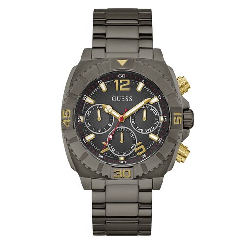 Guess Herren Uhr Armbanduhr Chronograph TRACTION GW0800G2 Edelstahl