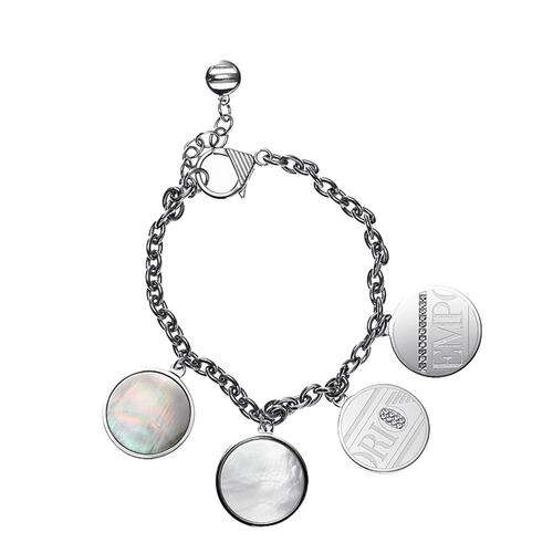 Emporio Armani Damen Armband Armkette Edelstahl Silber EGS1337040