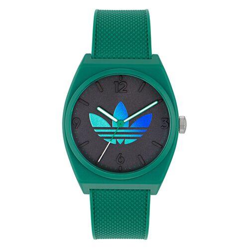 Adidas Unisex Uhr PROJECT TWO GRFX Kunststoff gr�n AOST24552