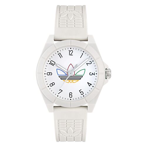 Adidas Unisex Uhr PROJECT FOUR Kunststoff wei� AOST24570