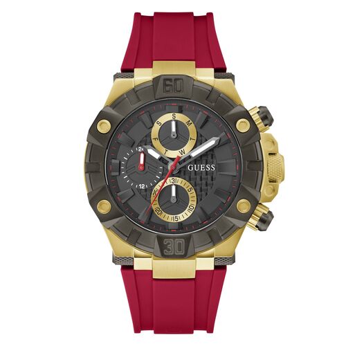 Guess Herren Uhr Armbanduhr IGNITE GW0802G2 Silikon