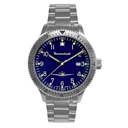 Aristo Herren Messerschmitt Uhr Fliegeruhr ME-108DR-MB Edelstahl 