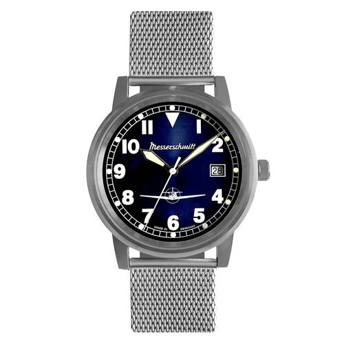Aristo Herren Messerschmitt Uhr Fliegeruhr ME-9673-108M Edelstahl