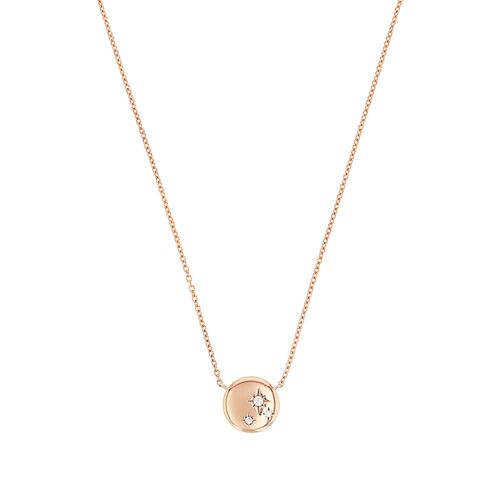 s.Oliver Jewel Damen Kette Halskette Silber rotgold Zirkonia 2038825