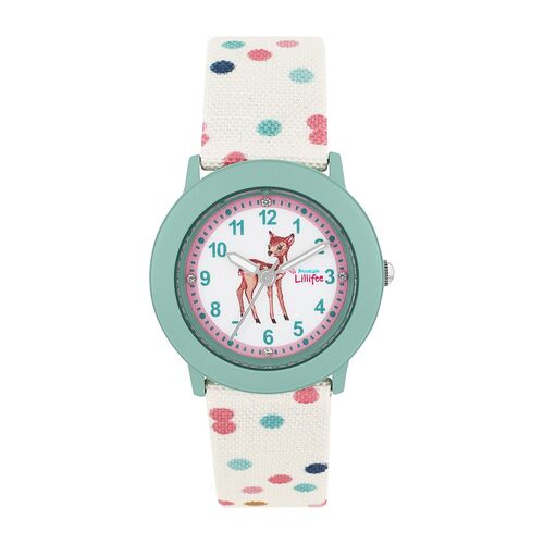 Prinzessin Lillifee Uhr Kinder Armbanduhr M�dchenuhr Textil Rehkitz  2038626