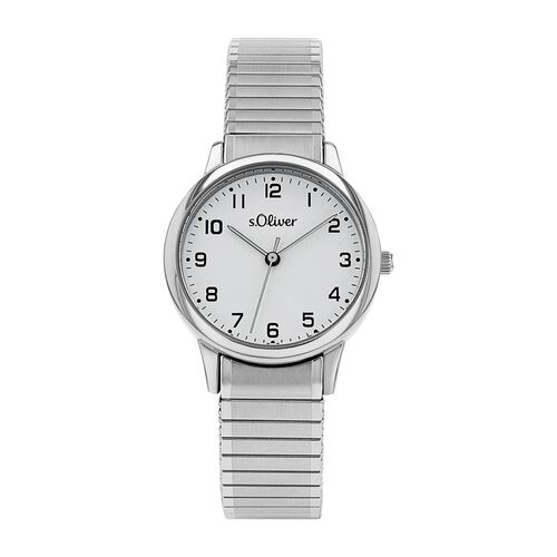 s.Oliver Damen Uhr Armbanduhr Edelstahl silber 2038596